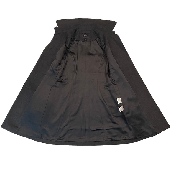 EUC Jacob Winter Overcoat with Zipper Details in Charcoal Gray Size XS - Picture 3 of 9